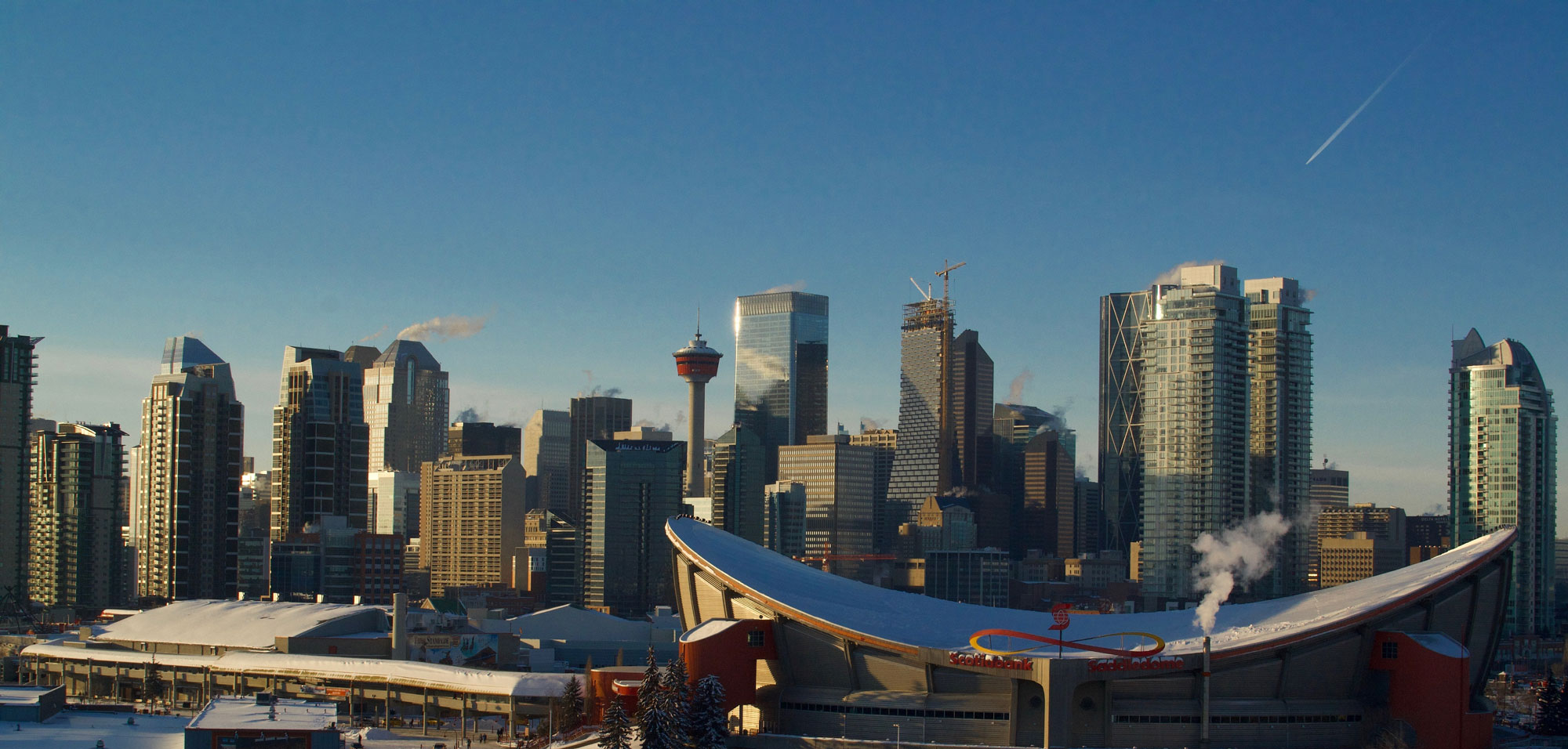 Calgary City View During Winter