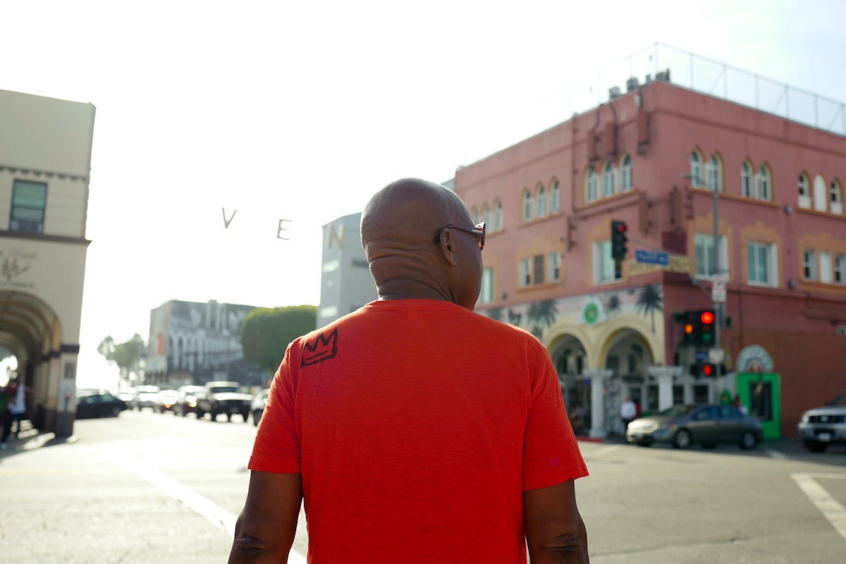 Man wearing a Red Shirt