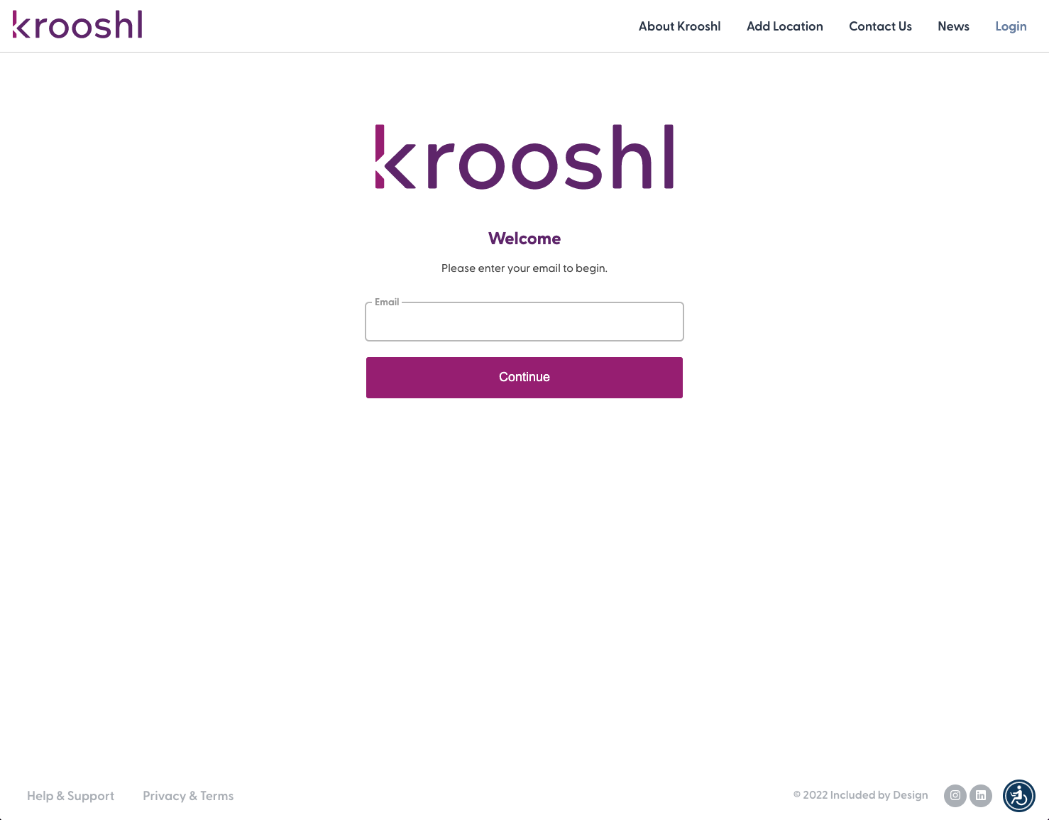 Krooshl.com Dashboard